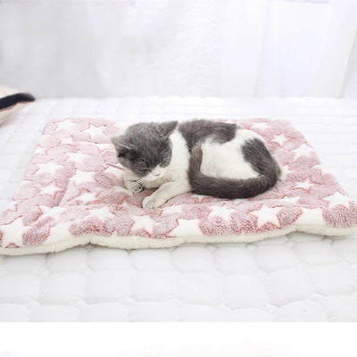 Soft Flannel Pet Mat dog Bed Winter Thicken Warm Dog