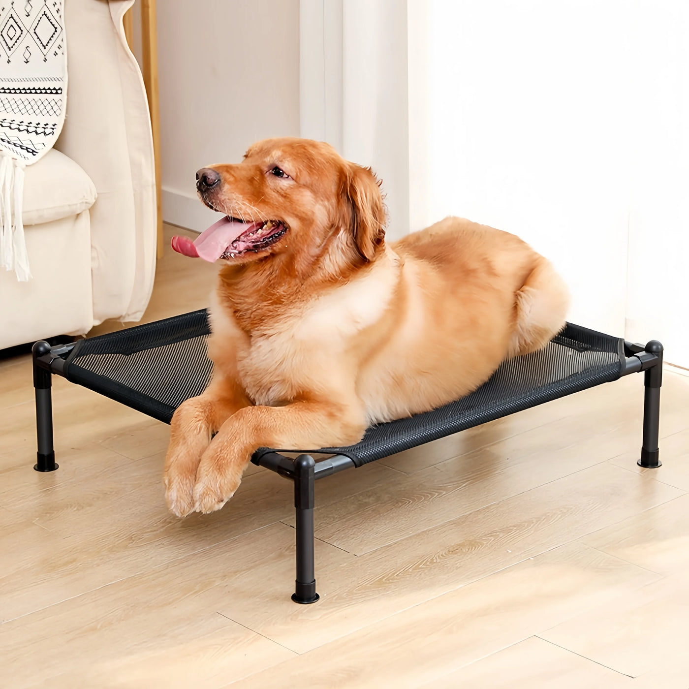 Pet Dog Elevated Bed Pet Camping Bed Cat Dog House Portable