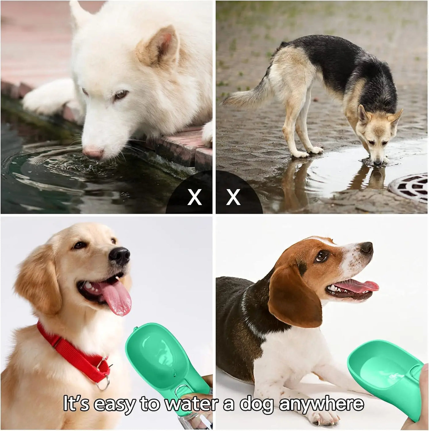 Portable Dog Water Bottle Dog Bowls For Small Large Dogs