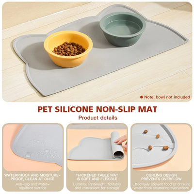 Pet Silicone Food Mat Accessories for Cats Portable Waterproof