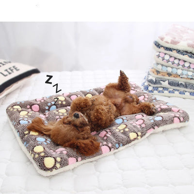 Soft Flannel Pet Mat dog Bed Winter Thicken Warm Dog