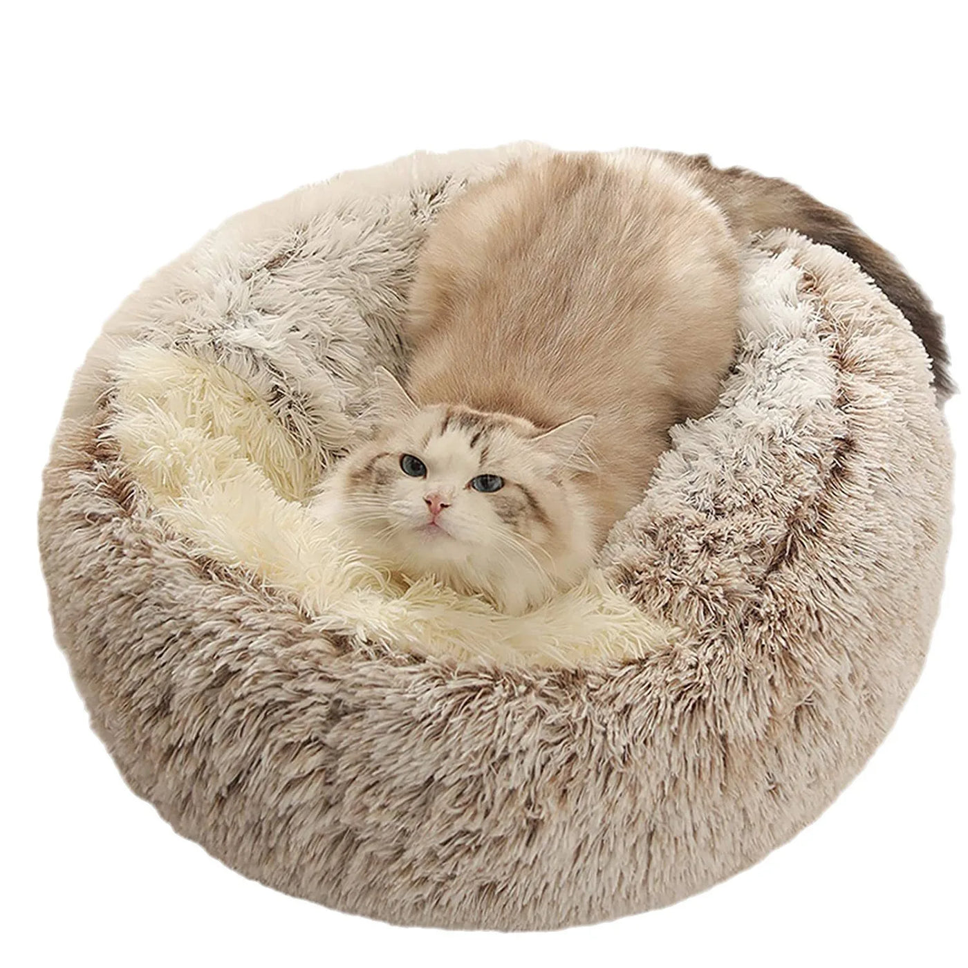 Soft Plush Pet Bed Round Cat Bed Pet Mattress Warm Cat