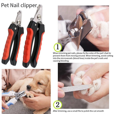 Professional Pet Cat Dog Nail Clipper Cutter With Sickle Dog Supplies